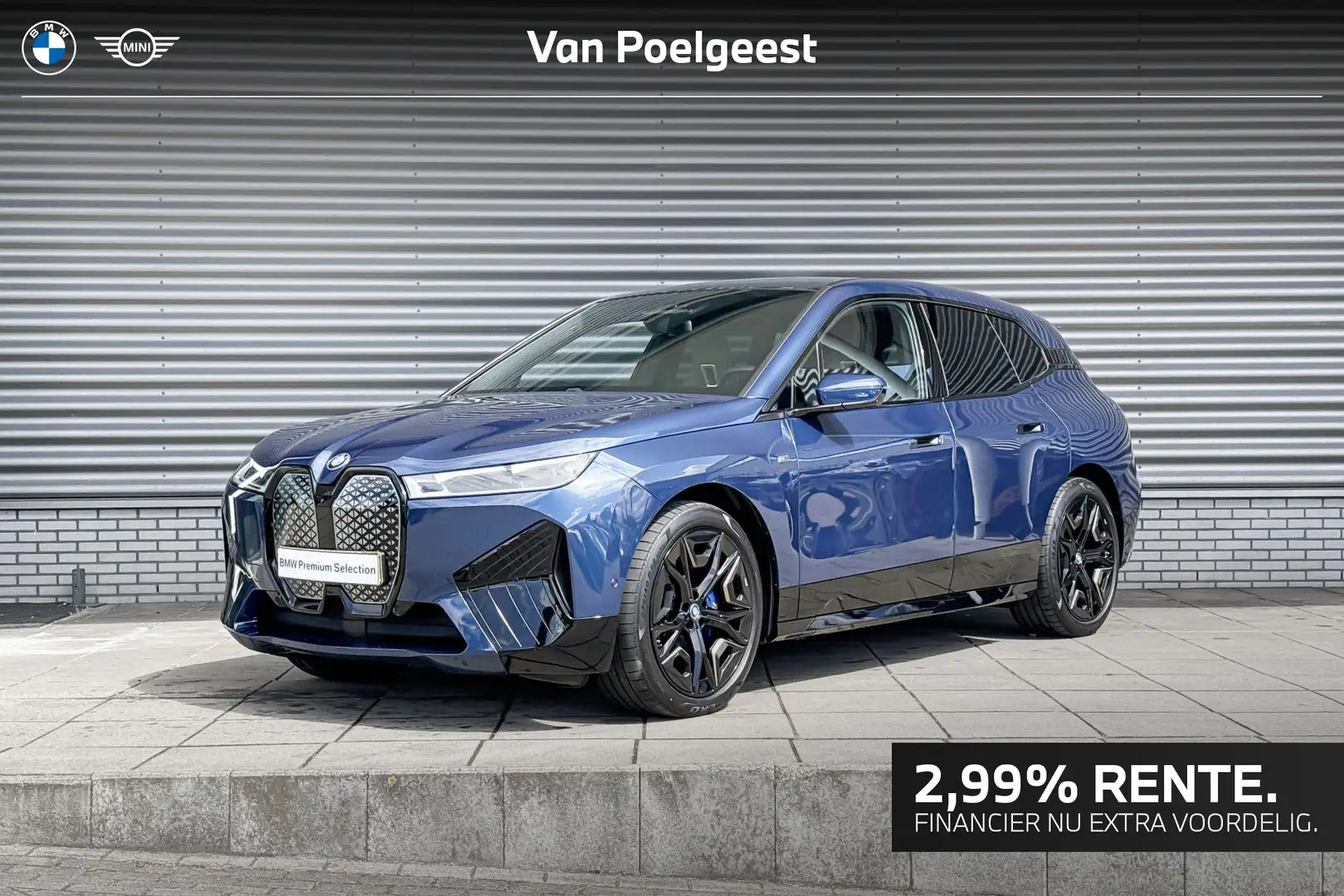 BMW iX M60 112 kWh Bleu - 1