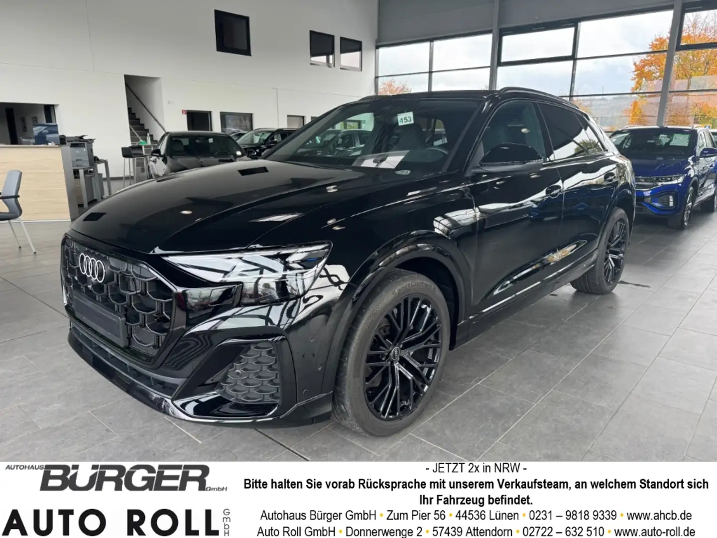 Audi Q8 50 TDI quattro S Line Laserlicht Pano AHK Air Susp Schwarz - 1