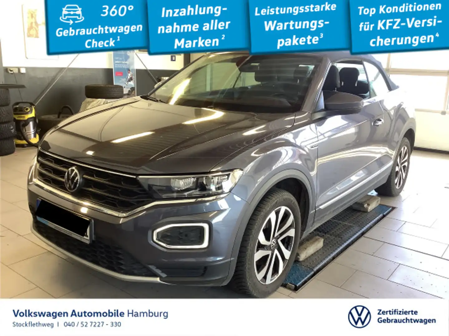 Volkswagen T-Roc 1.5 TSI Active DSG Navi LED ACC Grau - 1