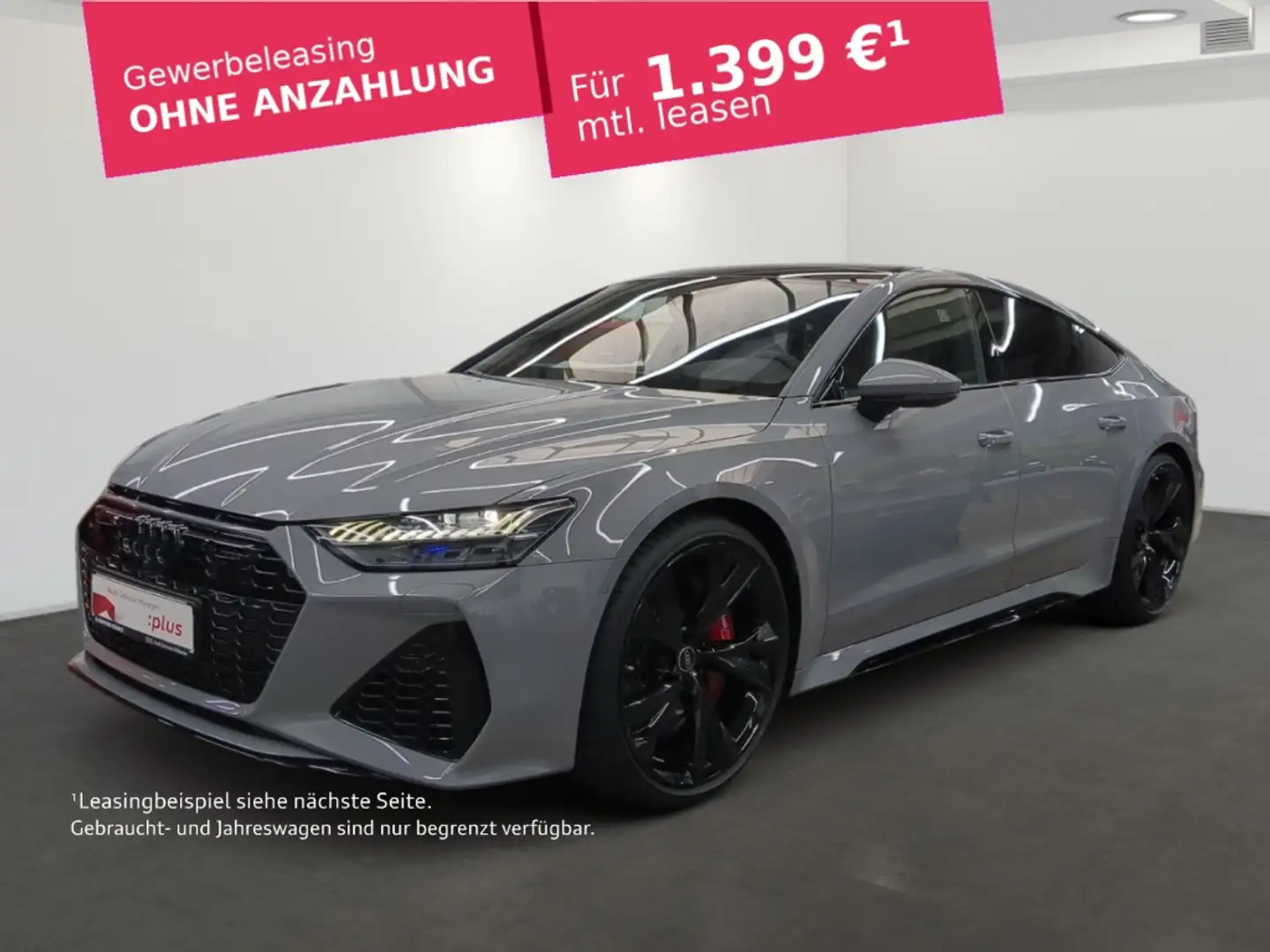 Audi RS7 Sportback 305 km/h StandHZG Panodach Navi Leder HU Сірий - 1
