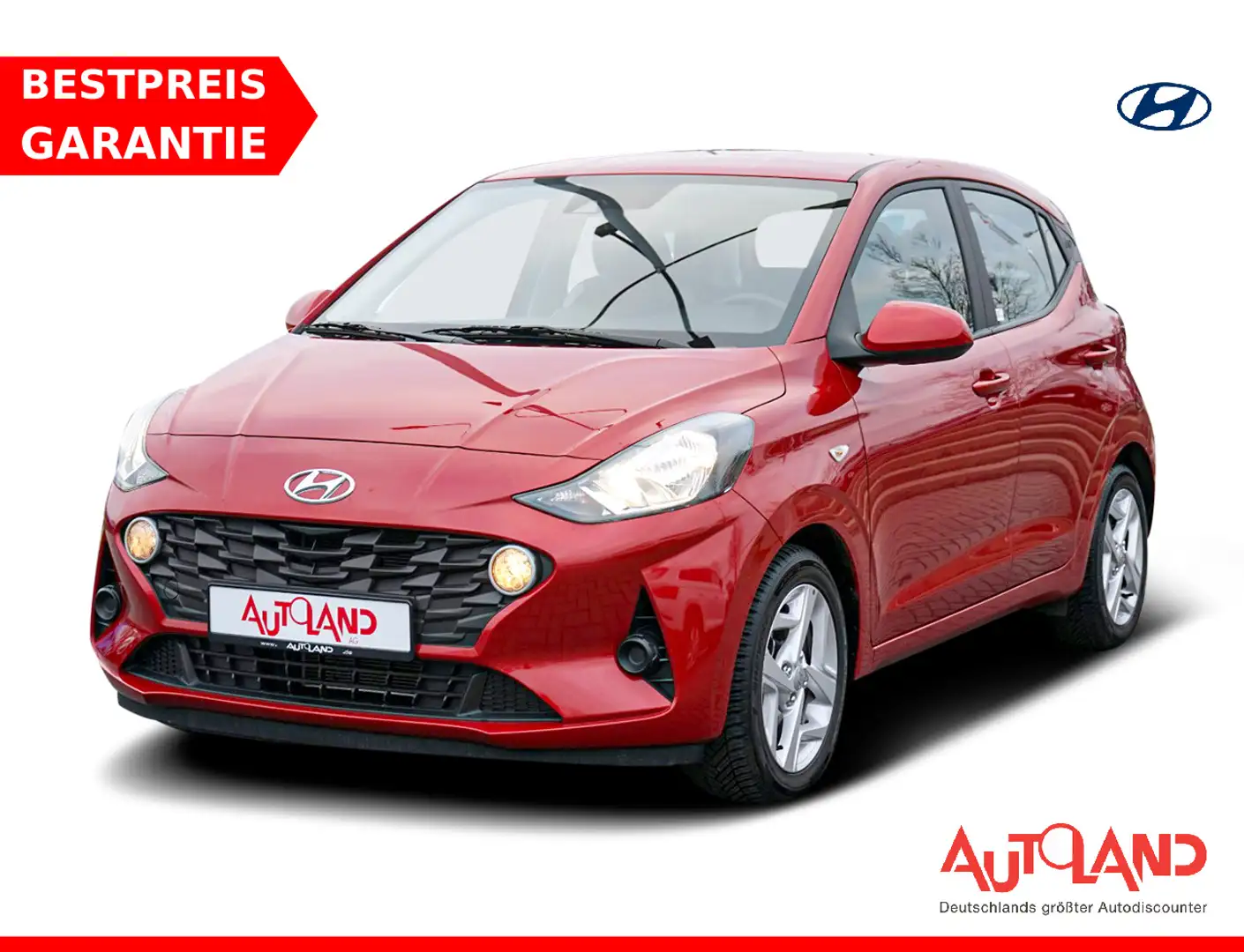 Hyundai i10 1.0 Automatik Klima DAB PDC Tempomat Alu Roşu - 1