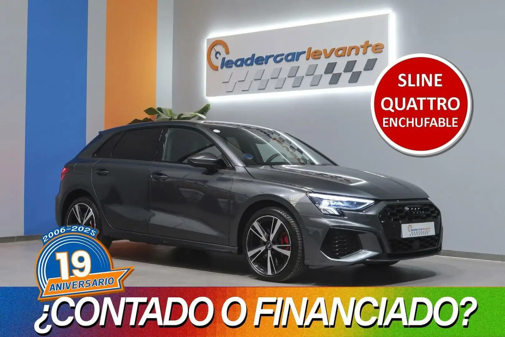 Audi A3 SPORTBACK BLACK 45TFSI ECOMP STRONIC Gris - 1
