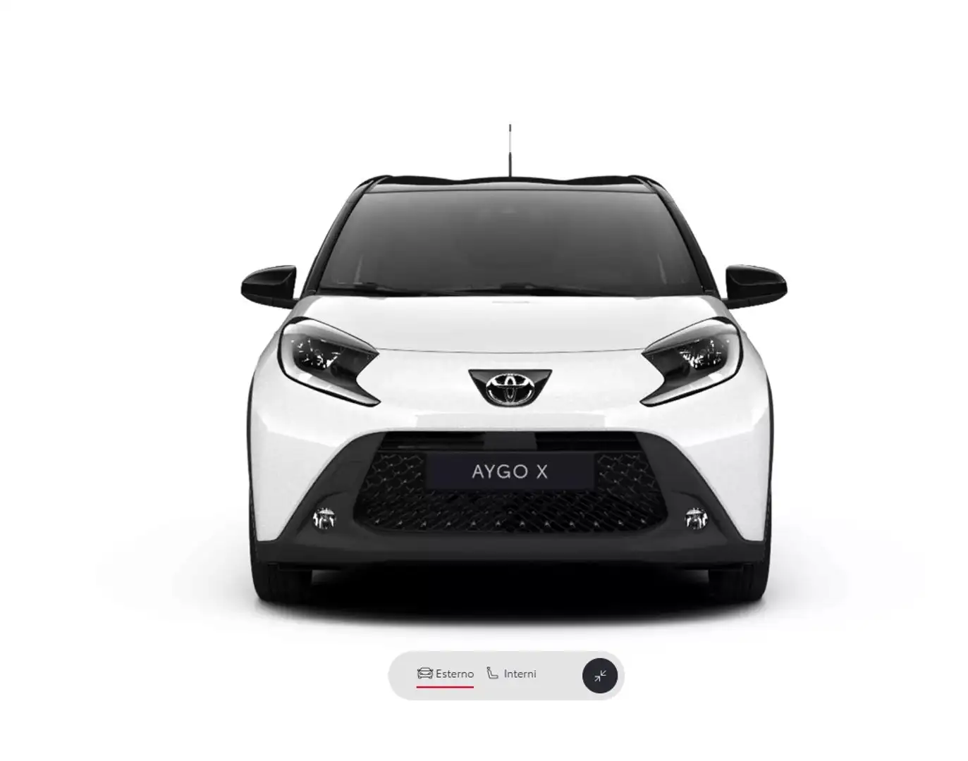 Toyota Aygo X Trend 1.0 72cv s-cvt c.auto-Ok Neopat-LEGGI SOTTO Bianco - 2
