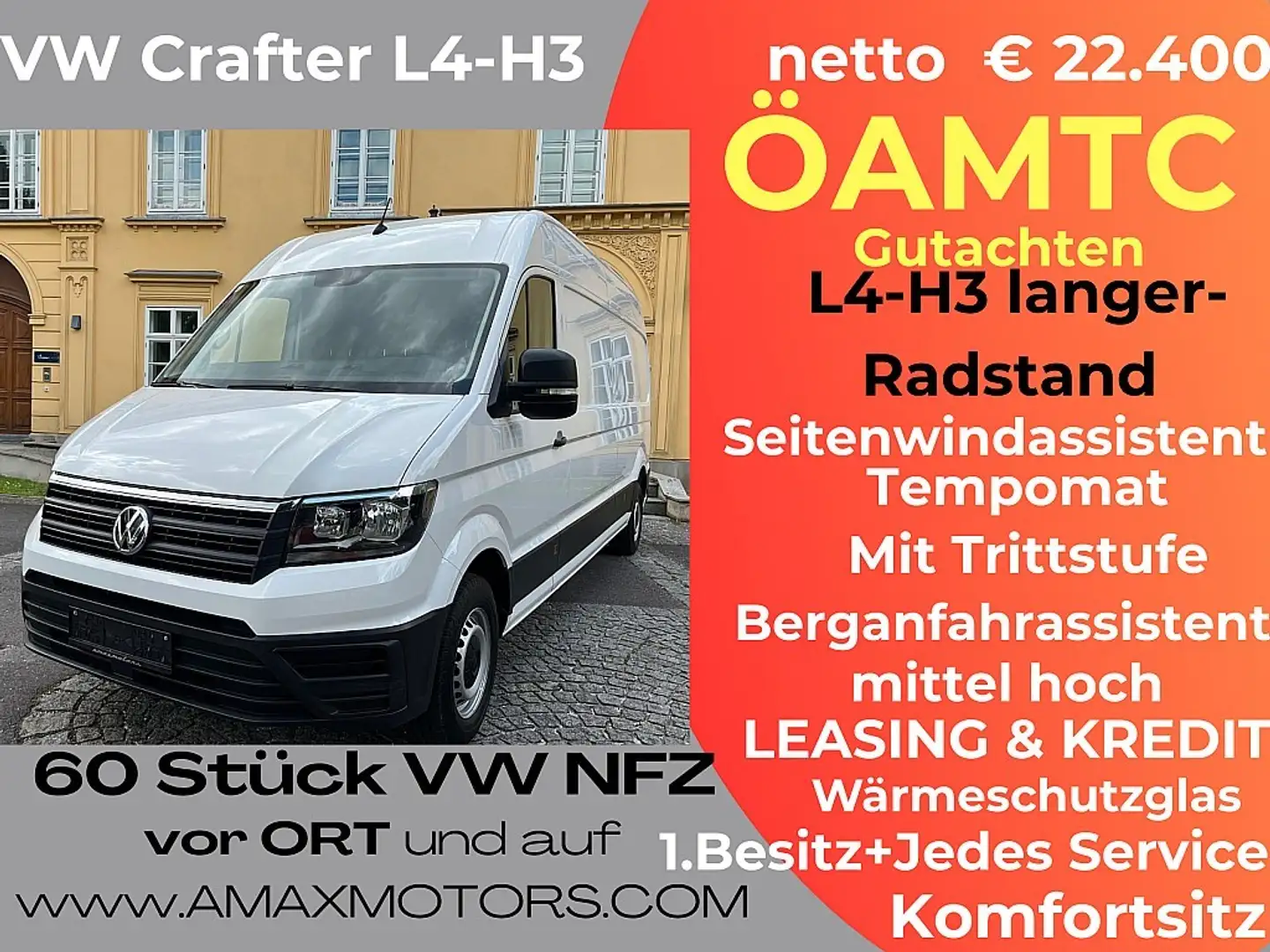 Volkswagen Crafter 35 Kasten LR L4H3 2,0 TDI Klima Tempomat Komfor... Weiß - 1
