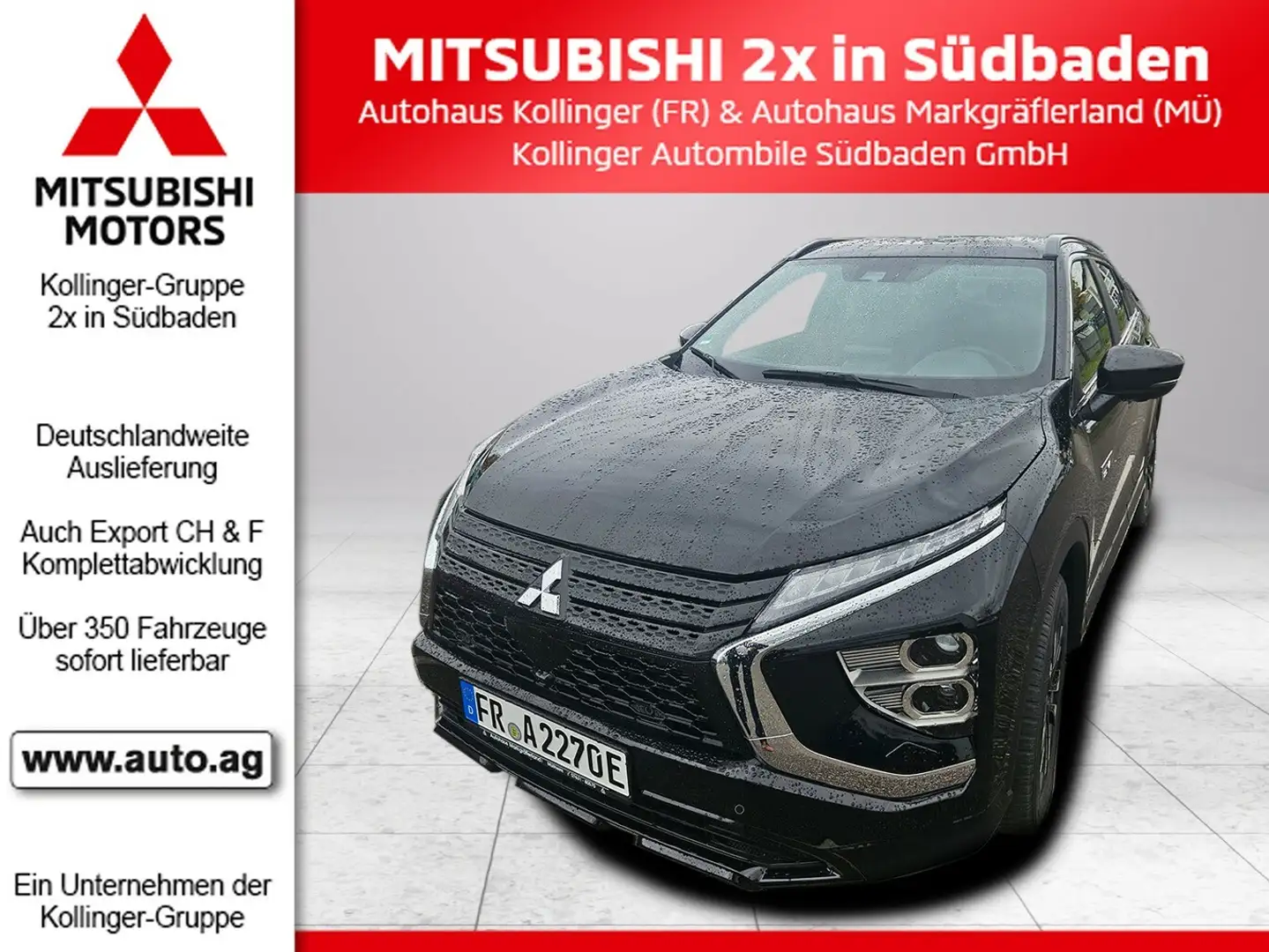 Mitsubishi Eclipse Cross 2.4 PHEV SELECT AWD SHZ*STHZ*360° Schwarz - 1