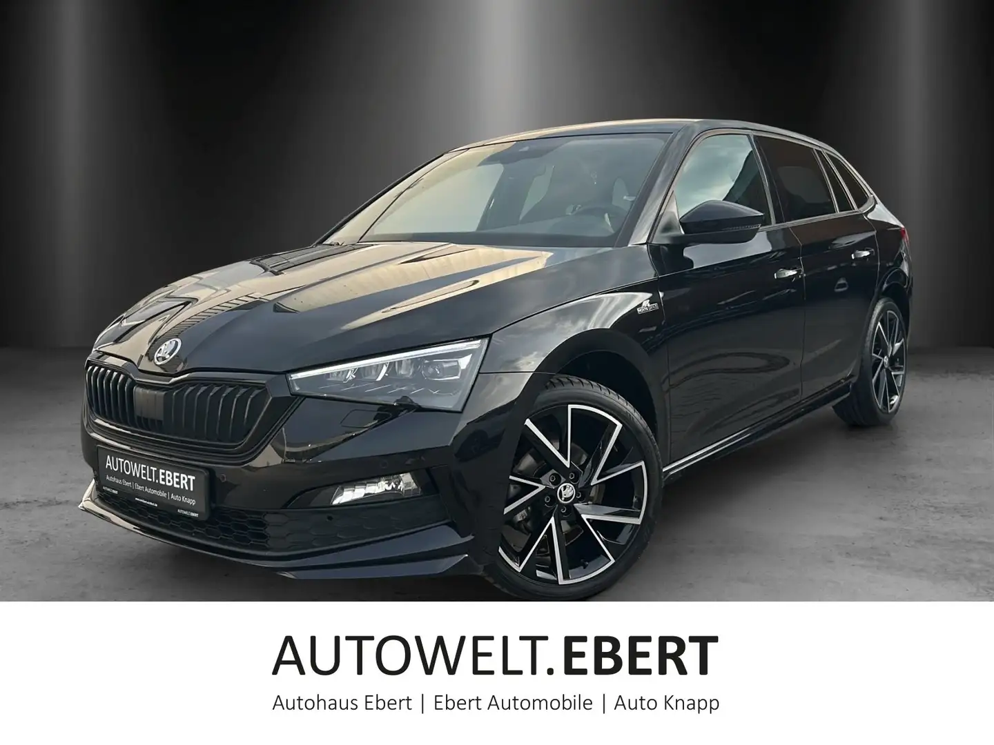 Skoda Scala 1.5 TSI Monte Carlo DSG/KAMERA/PANO/VIRTU. Schwarz - 1