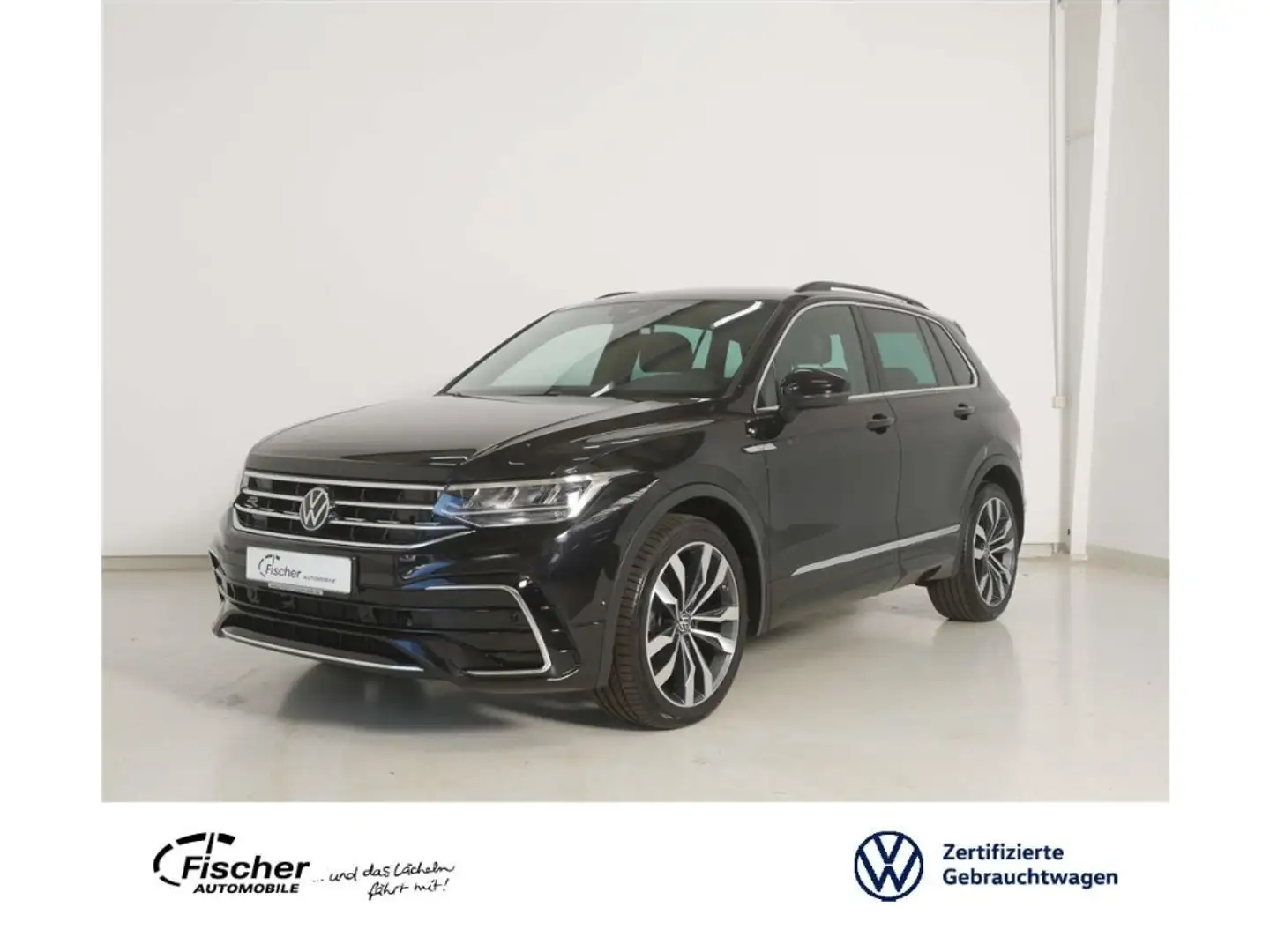 Volkswagen Tiguan 2.0 TDI 4Mot. R-Line DSG AHK/Leder/H&K Schwarz - 1