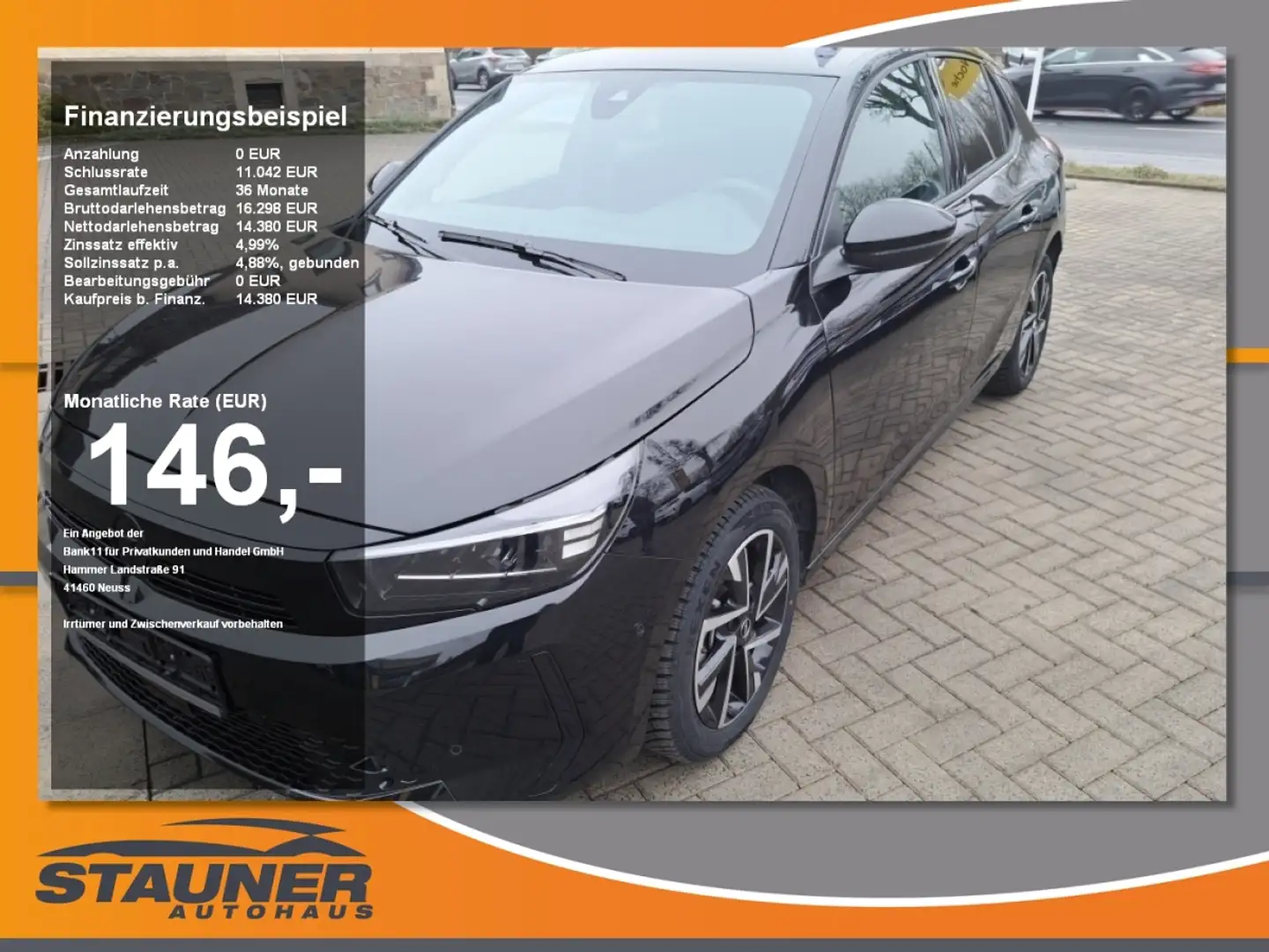 Opel Corsa F 1.2 Turbo GS 360 Grad Kamera Navigation Zwart - 1