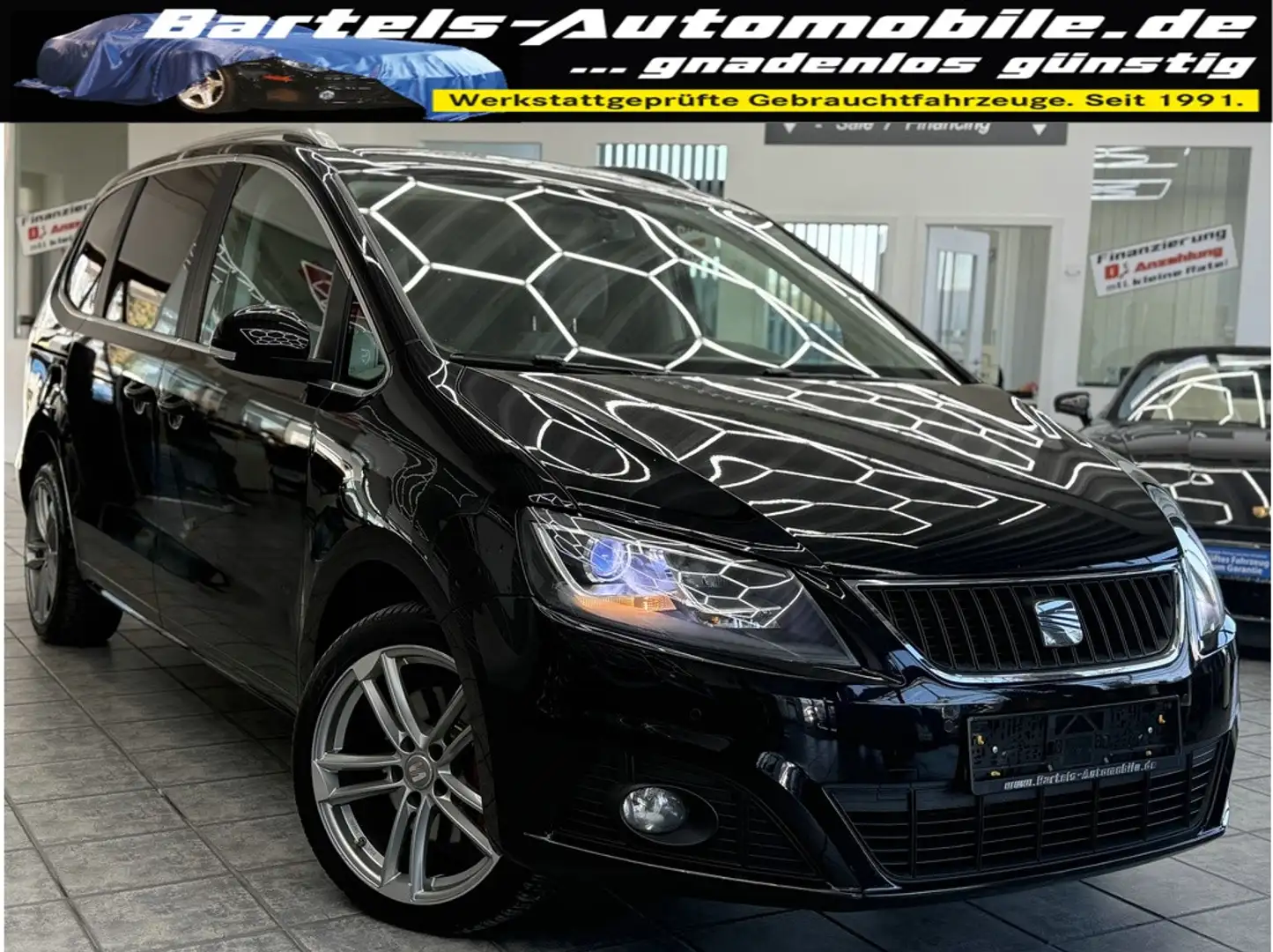 SEAT Alhambra 2.0 TDI 4Kids, 7-Sitzer, DSG, Navi, PDC Schwarz - 1