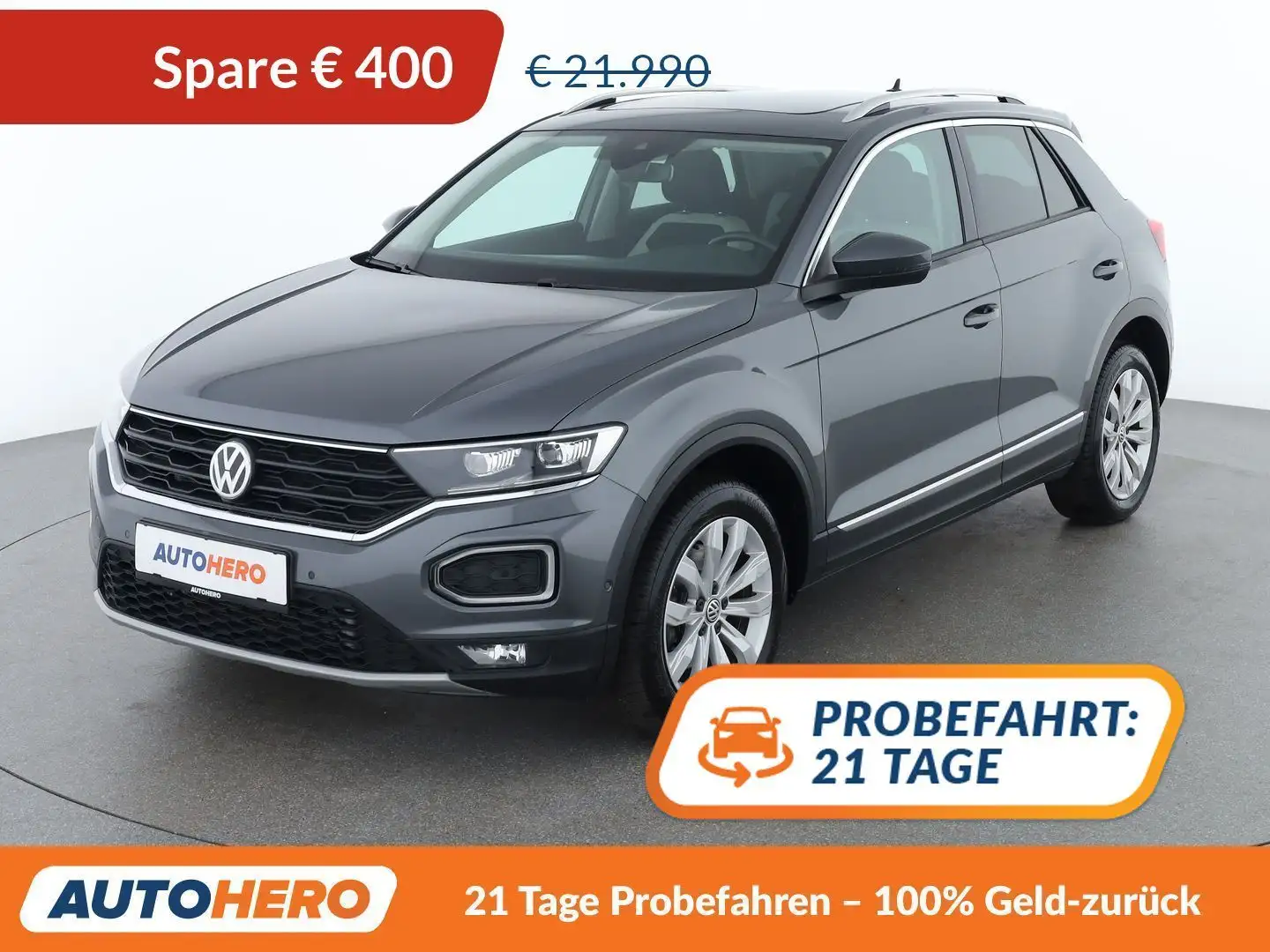 Volkswagen T-Roc 2.0 TDI Sport 4Motion Grau - 1