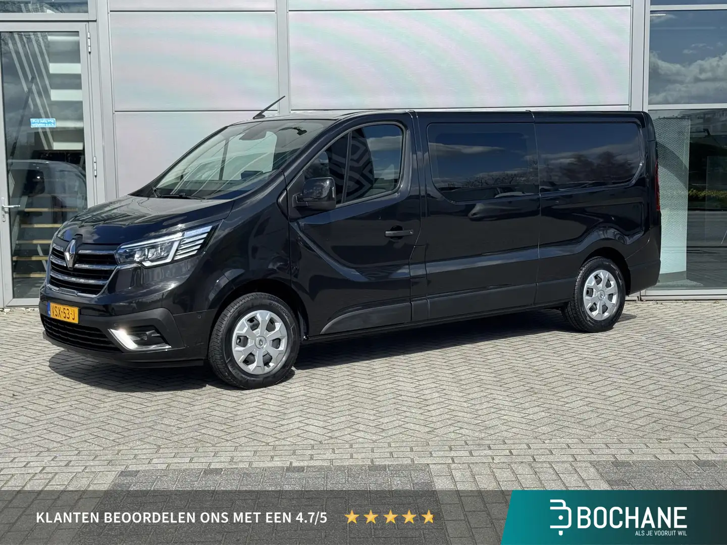Renault Trafic 2.0 dCi 150 T29 L2H1 DC Business AUTOMAAT | AIRCO Zwart - 1