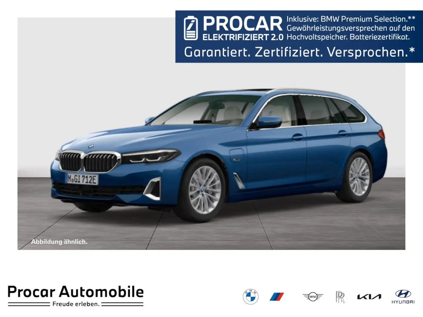 BMW 530 e Touring Pano DA Prof 360° HuD DAB LED Blau - 1