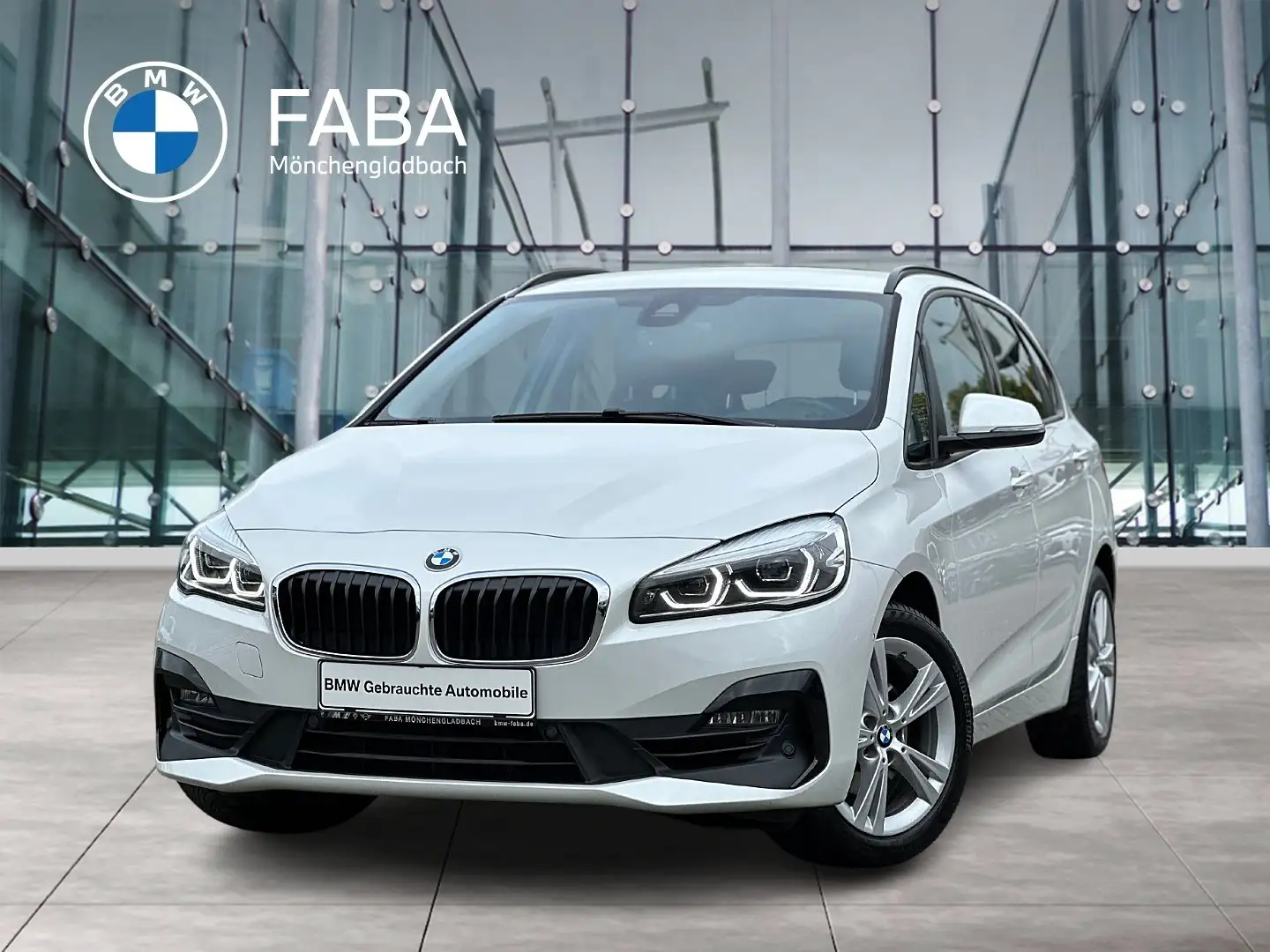 BMW 218 i Active Tourer Advantage LED Navi Tempomat Blanc - 1