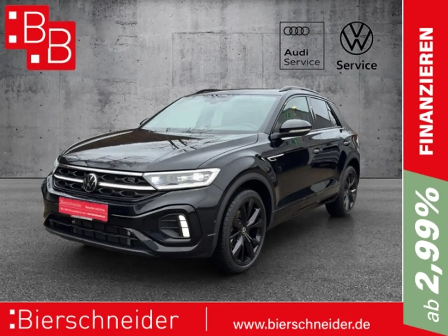 Volkswagen T-Roc 2.0 TDI DSG 4Mo. R-Line IQ-LIGHT DIGITAL PRO 19 SC Schwarz - 1