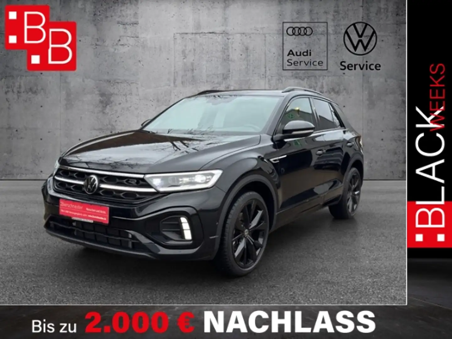 Volkswagen T-Roc 2.0 TDI DSG 4Mo. R-Line IQ-LIGHT DIGITAL PRO 19 SC Noir - 1