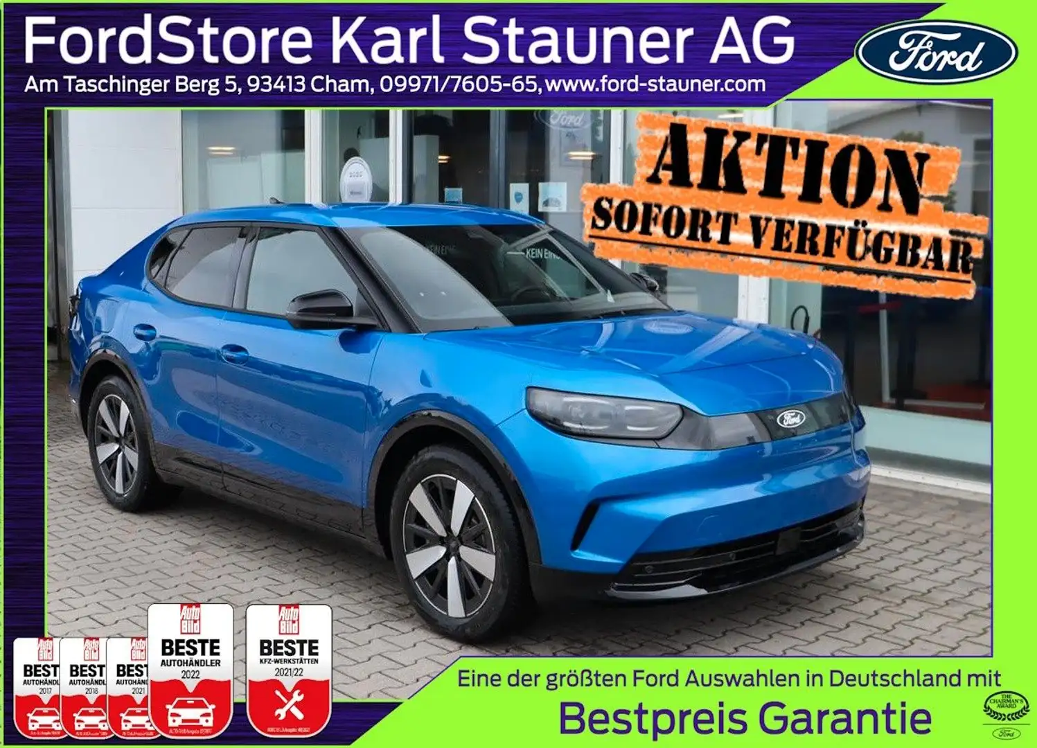 Ford Capri 77kWh WÄRMEPUMPE AHK 0,99 FIN* mgl. Albastru - 1