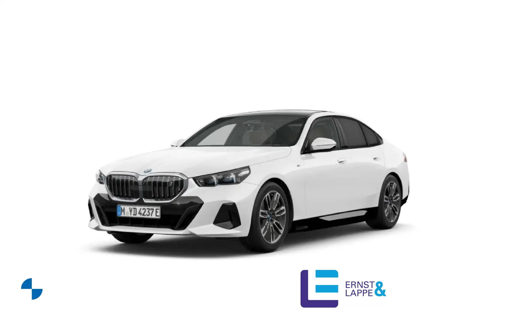 BMW i5 eDrive40 M Sport || AHK 360° B&W Pano Autobahnassi Weiß - 1