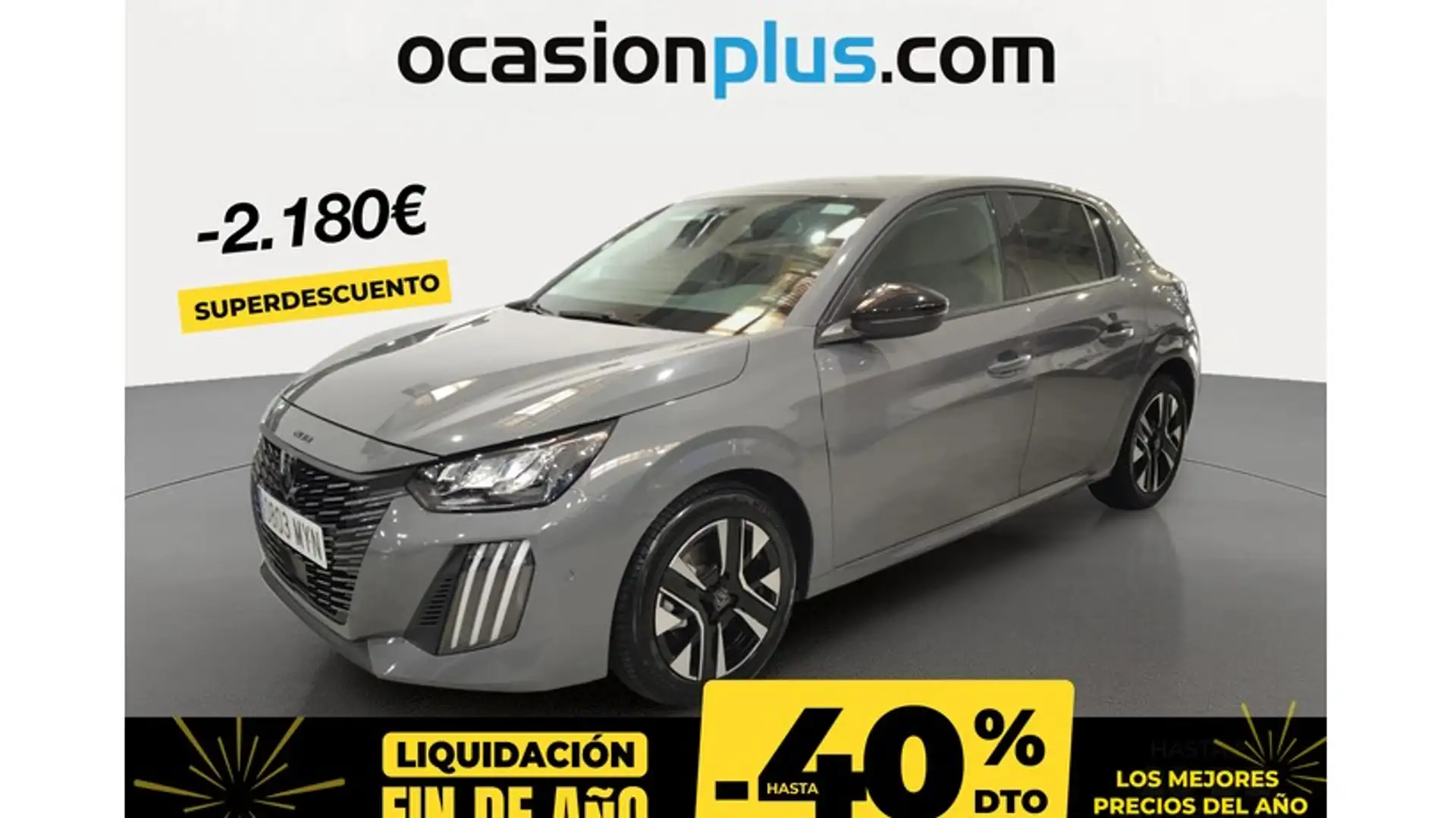 Peugeot 208 1.2 Puretech S&S Allure 100 Gris - 1