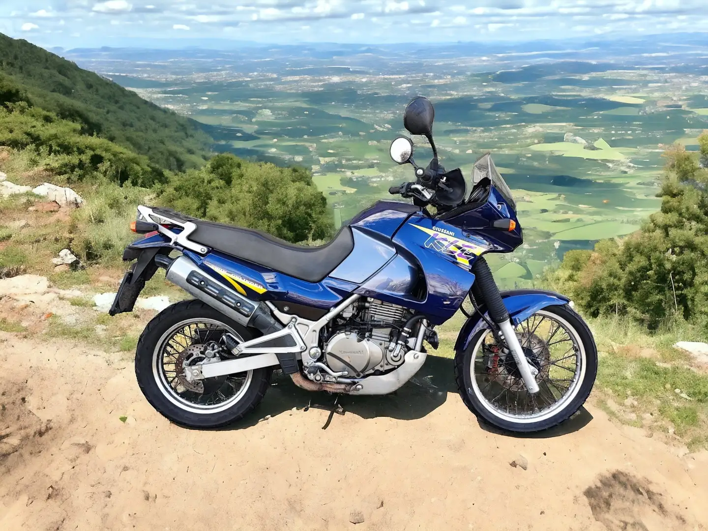 Kawasaki KLE 500 Bleu - 1