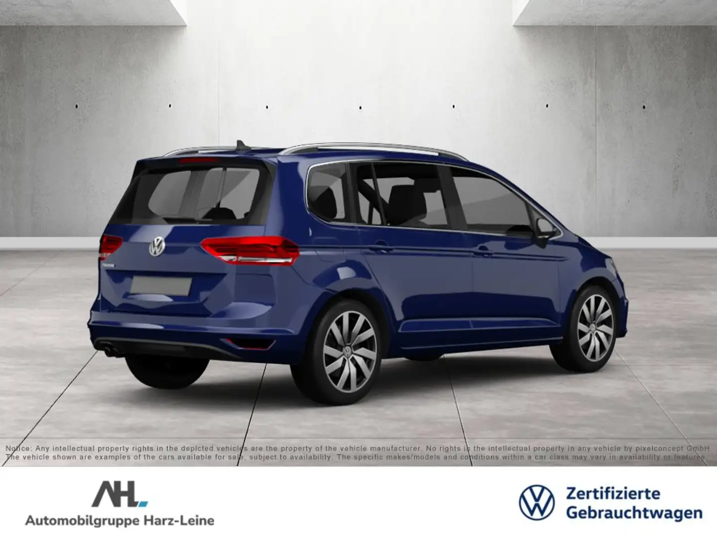 Volkswagen Touran 2.0 TDI Move DSG 7-Sitzer Matrix Navi ACC DCC Stan Blau - 2