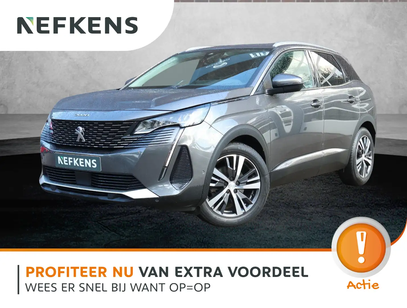 Peugeot 3008 SUV Blue Lease Allure 130PK | AppleCarPlay/Android Grijs - 1