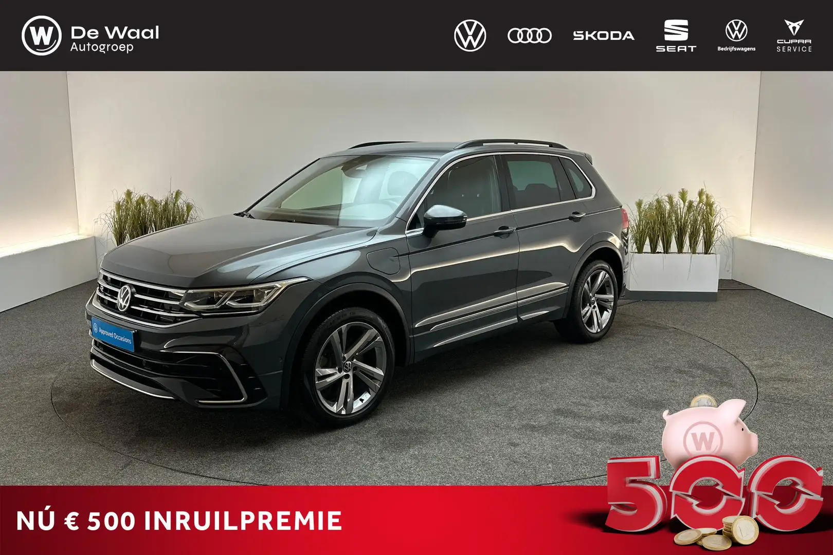 Volkswagen Tiguan 1.4 TSI 245pk DSG eHybrid R Line Business+ | Leer, Gris - 1