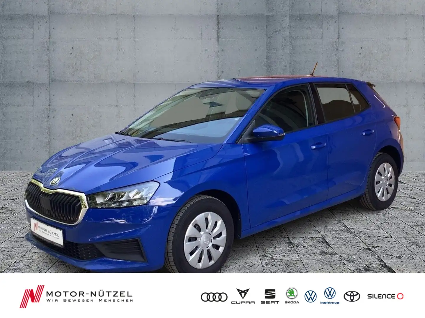 Skoda Fabia 1.0TSI AMBITION LED+APP+ACC+SHZ+PDC+RFK+VC Blau - 1