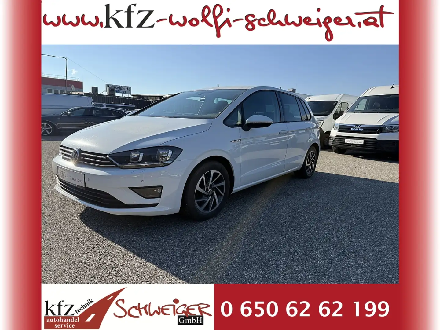Volkswagen Golf Sportsvan 1,6 TDI Lounge Weiß - 1