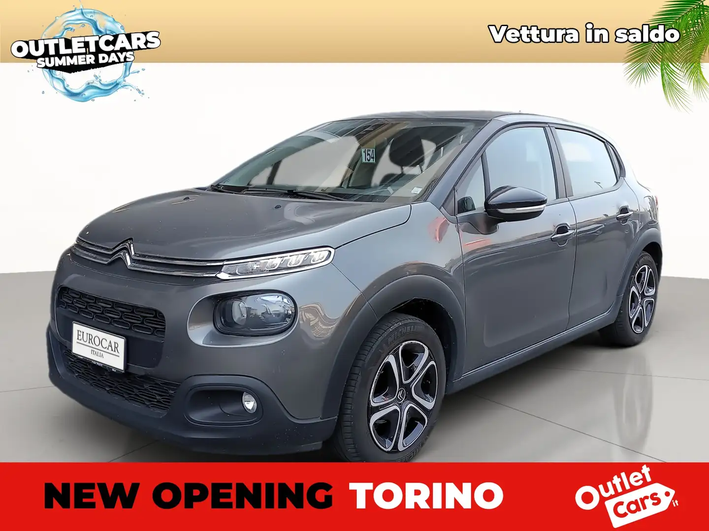 Citroen C3 1.2 puretech shine 82cv Grijs - 1