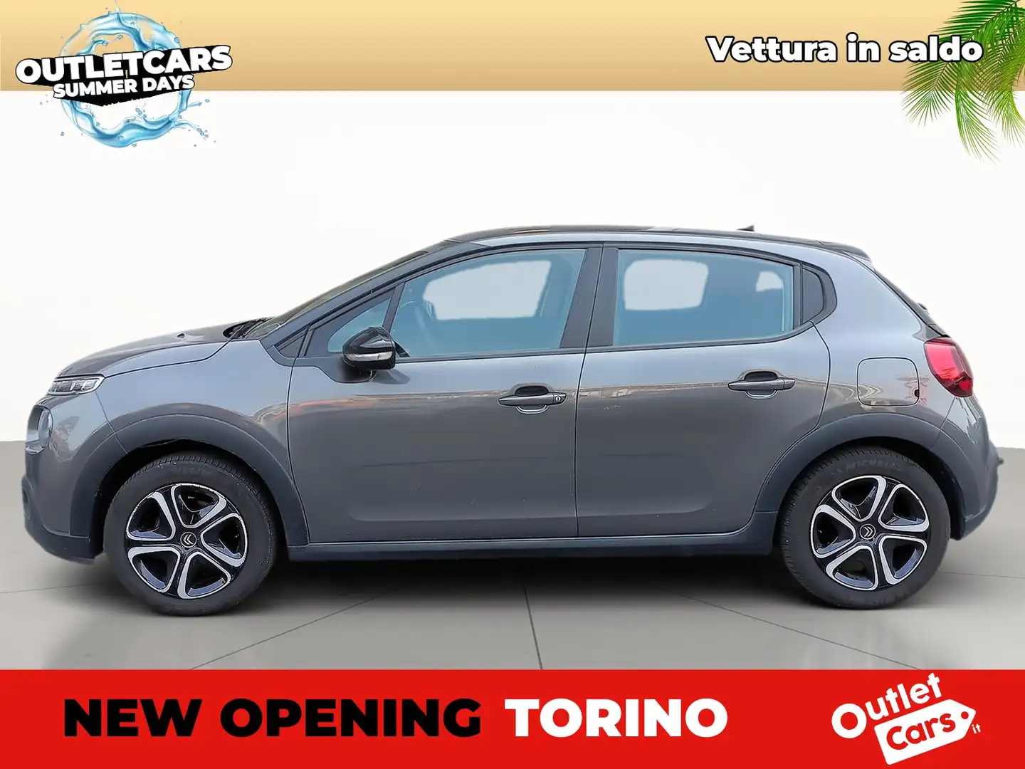 Citroen C3 1.2 puretech shine 82cv Grijs - 2
