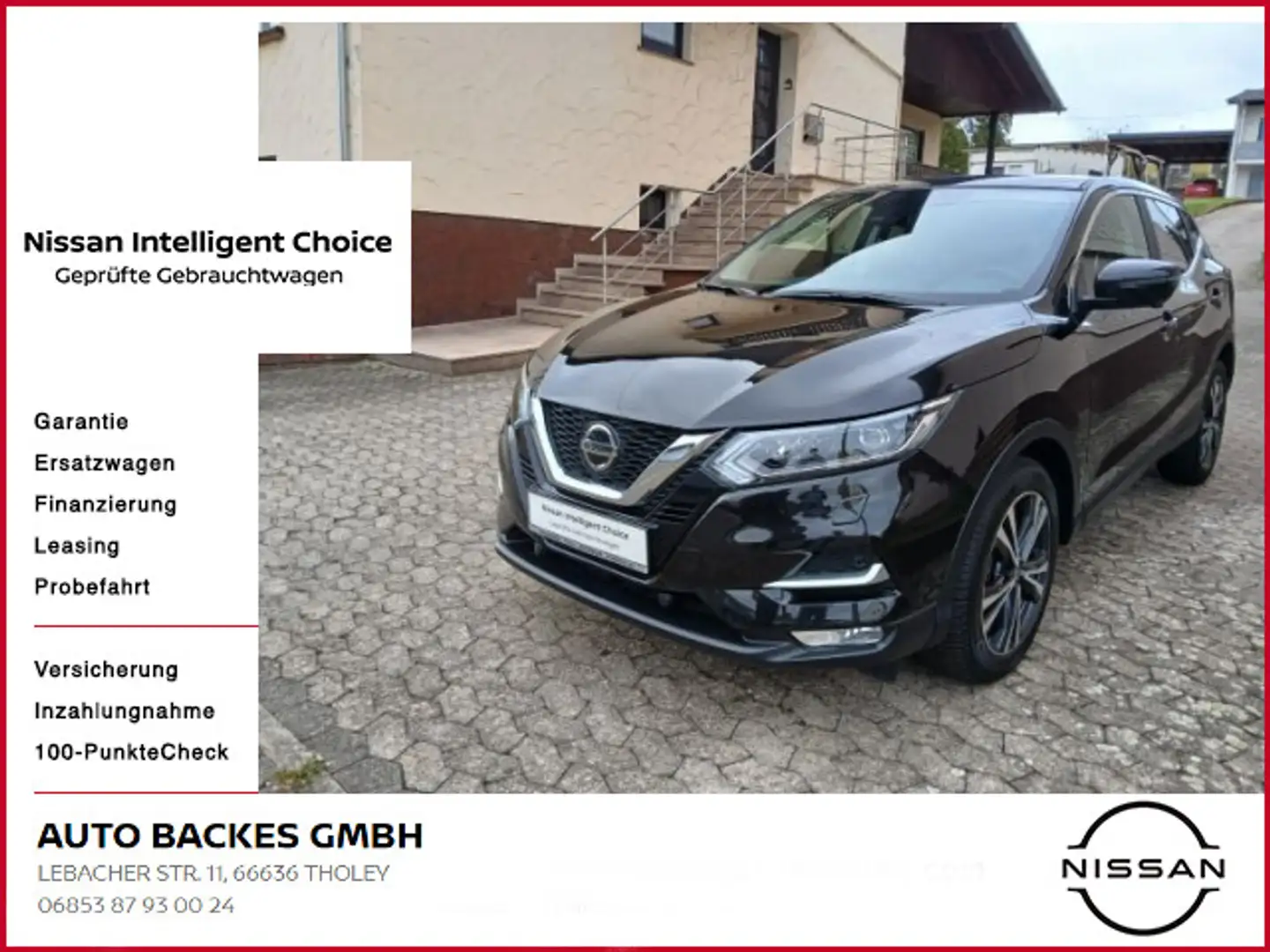Nissan Qashqai 1.3 DIG-T DCT N-Connecta Navi+360°Kamera Schwarz - 1
