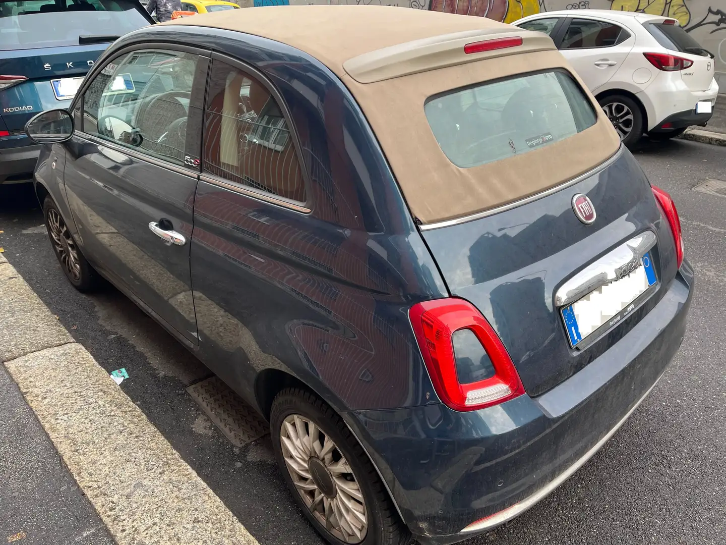 Fiat 500C 500C 1.2 Lounge 69cv dualogic Albastru - 2