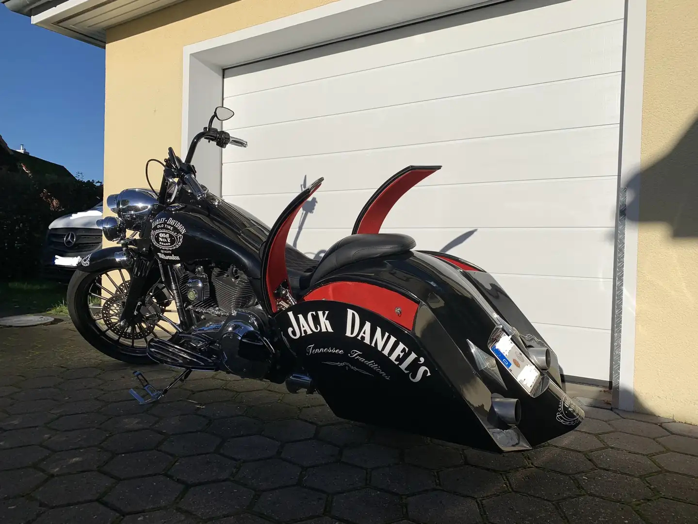 Harley-Davidson Road King Komplettumbau / Bagger Negru - 1