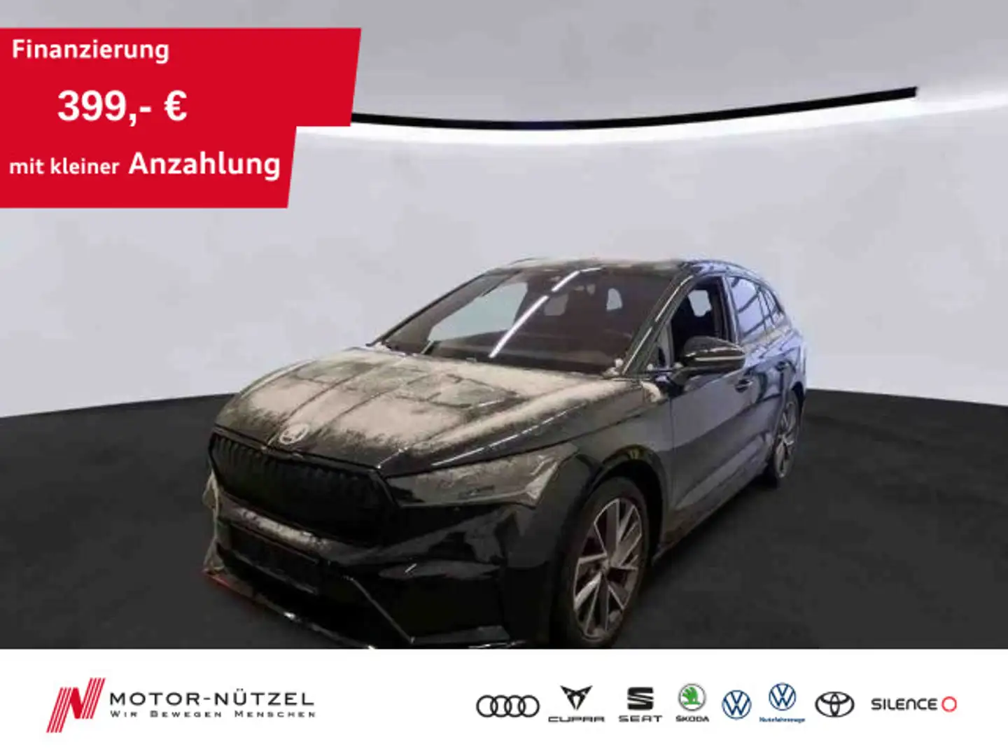 Skoda Enyaq iV 60 SPORTLINE MATRIX+NAVI+AHK+ACC+DAB+20 Schwarz - 1
