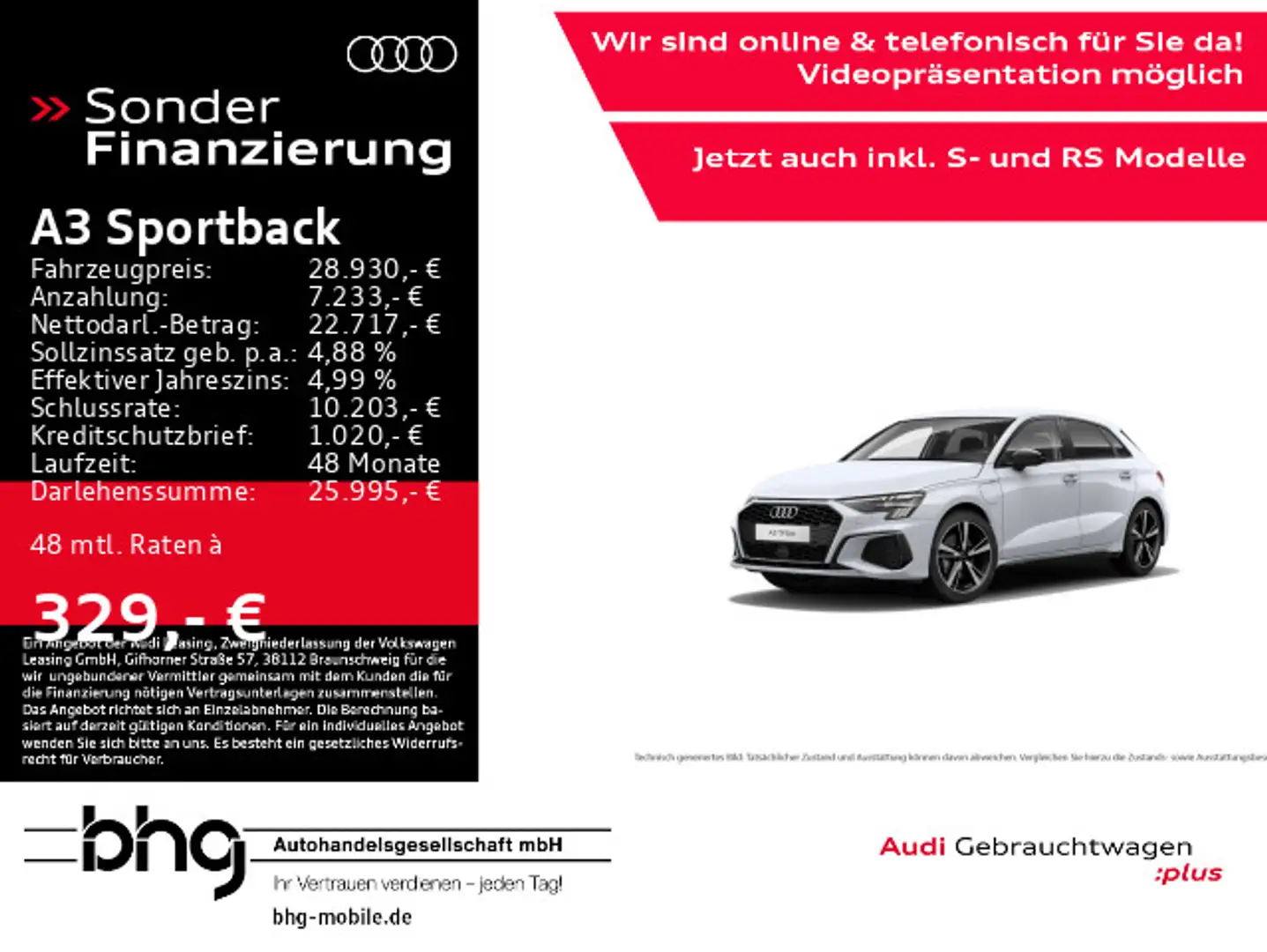 Audi A3 TFSI e S line 40 e 150 Weiß - 1