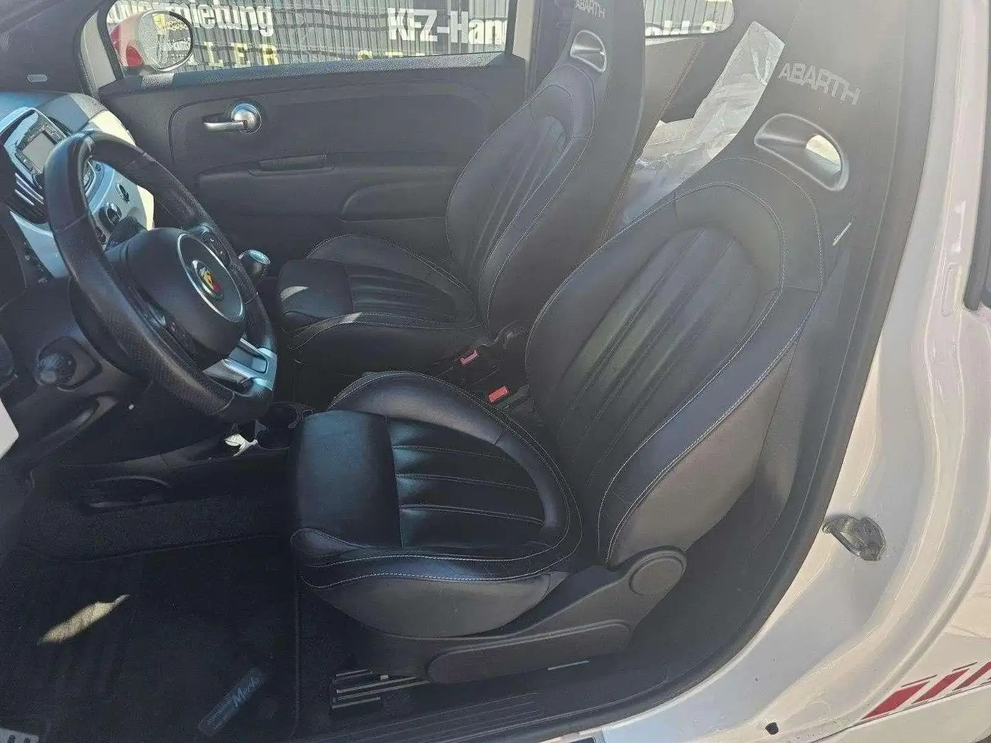 Abarth 595 500/ 595 / TÜV Neu / Leder / TOP Blanc - 2