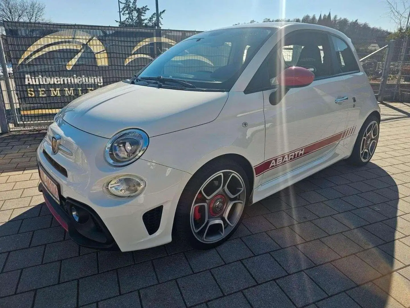 Abarth 595 500/ 595 / TÜV Neu / Leder / TOP Blanc - 1