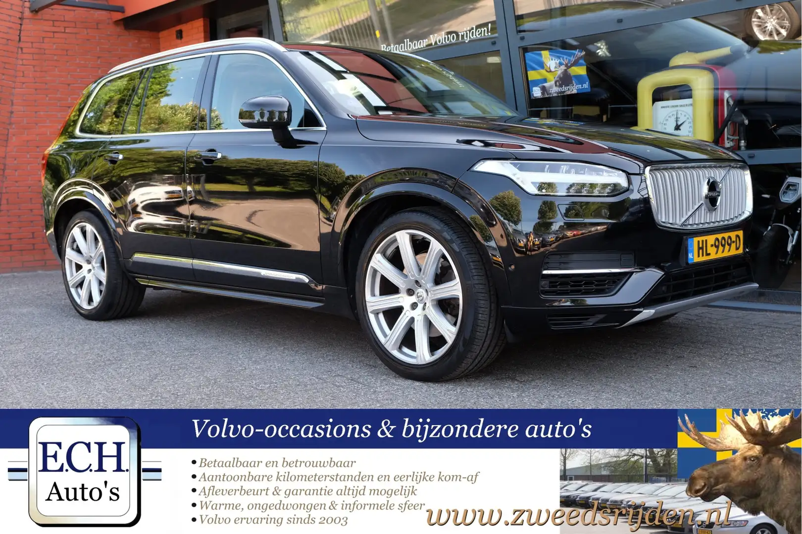 Volvo XC90 2.0 T8 Twin Engine AWD Inscription, Panodak, Lucht Zwart - 1