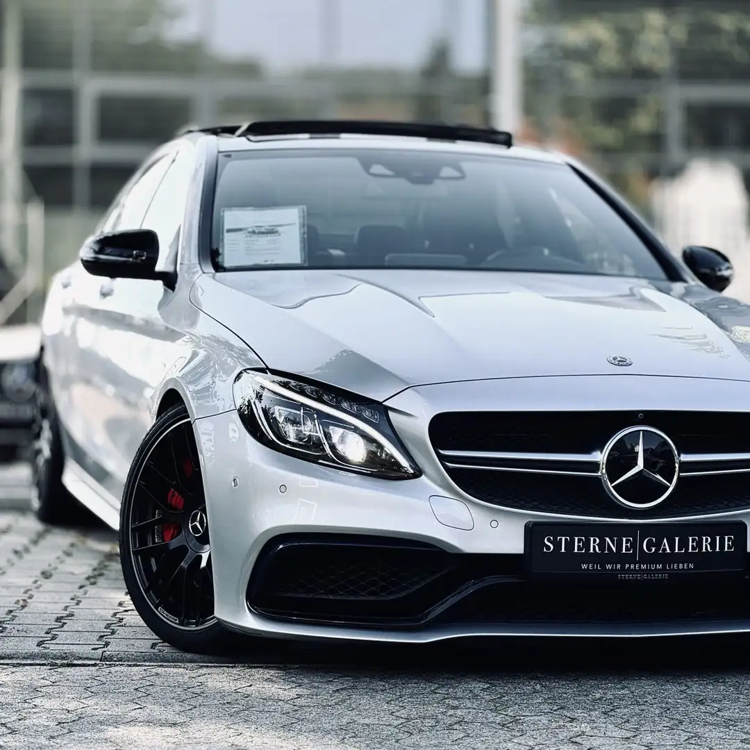 Mercedes-Benz C 63 AMG S/PERFOMANCE/NIGHT/360°/PANO/DISTRO+ Silber - 2