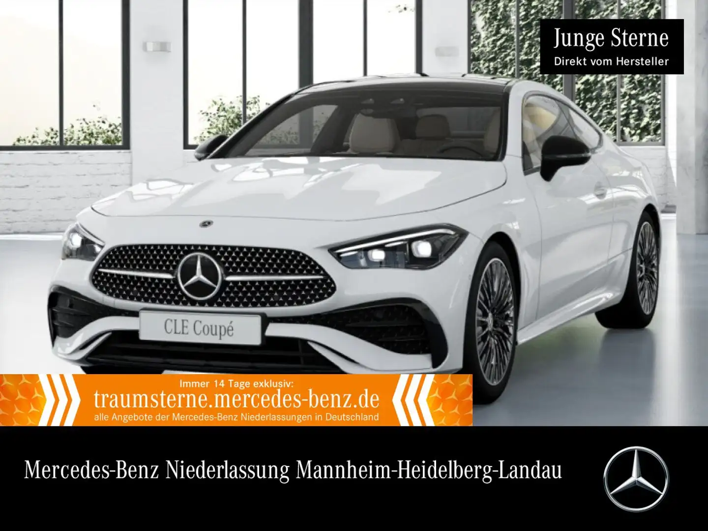 Mercedes-Benz CLE 200 AMG+NIGHT+PANO+KAMERA+KEYLESS+9G Weiß - 1