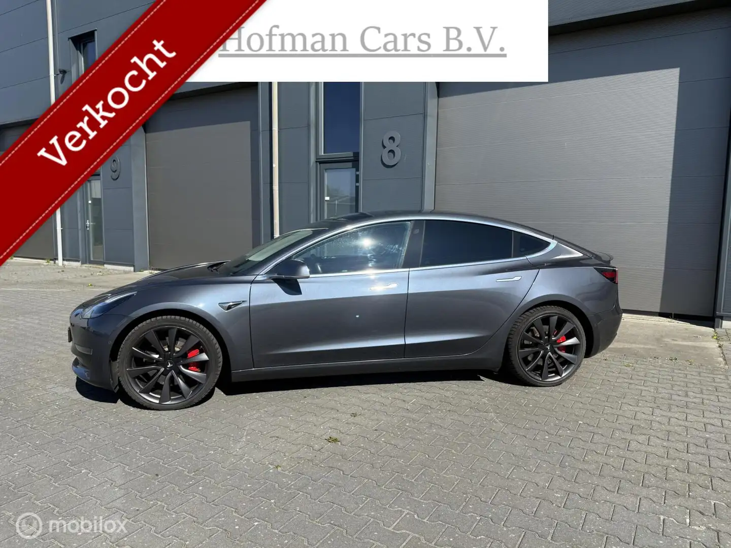 Tesla Model 3 Performance AWD 75 kWh 462PK DUAL MOTOR 20Inch INC Сірий - 2