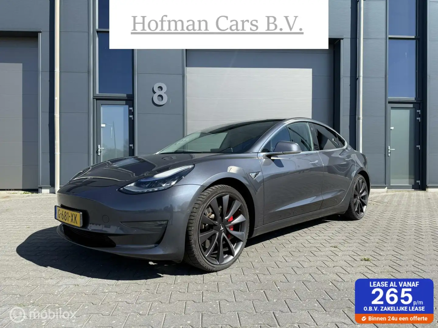 Tesla Model 3 Performance AWD 75 kWh 462PK DUAL MOTOR 20Inch INC Gris - 1