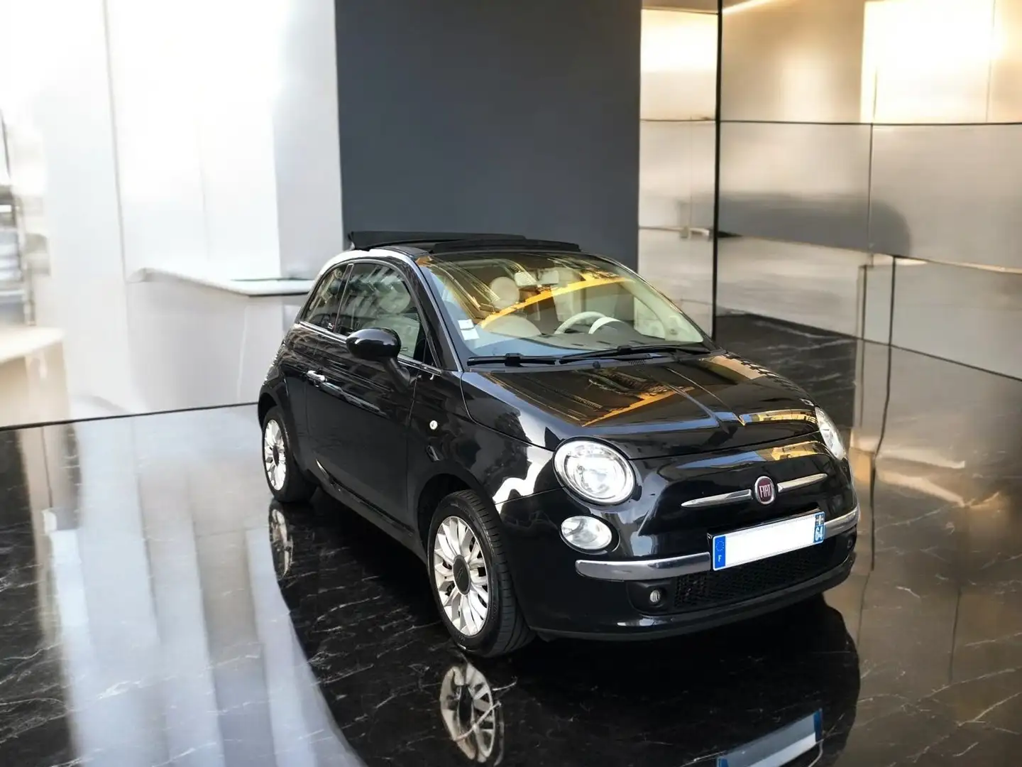 Fiat 500C 1.3 mjt 16v Lounge 95cv Nero - 1