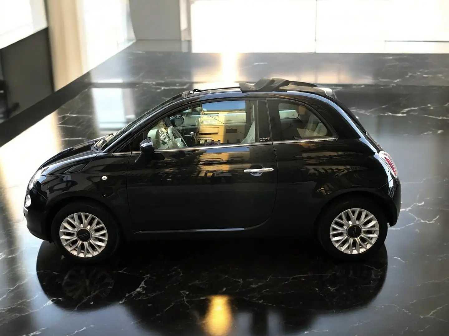 Fiat 500C 1.3 mjt 16v Lounge 95cv Nero - 2