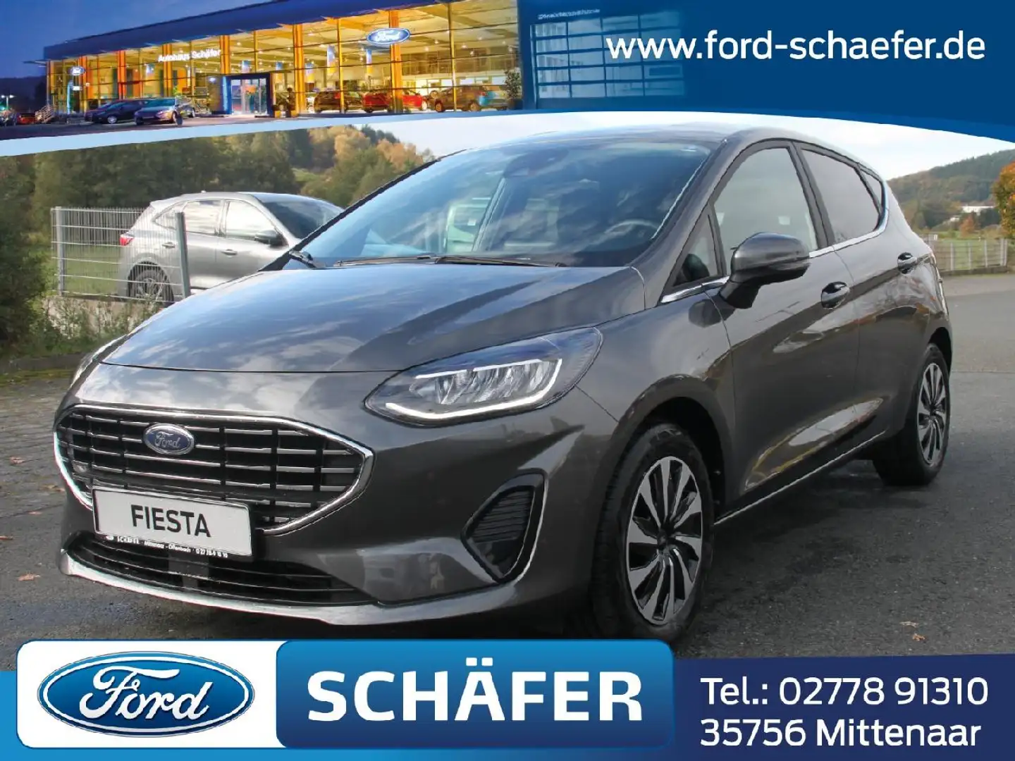 Ford Fiesta Titanium X+LED+SHZ+LHZ+NAVI+RFK+ISOFIX+ Grau - 1