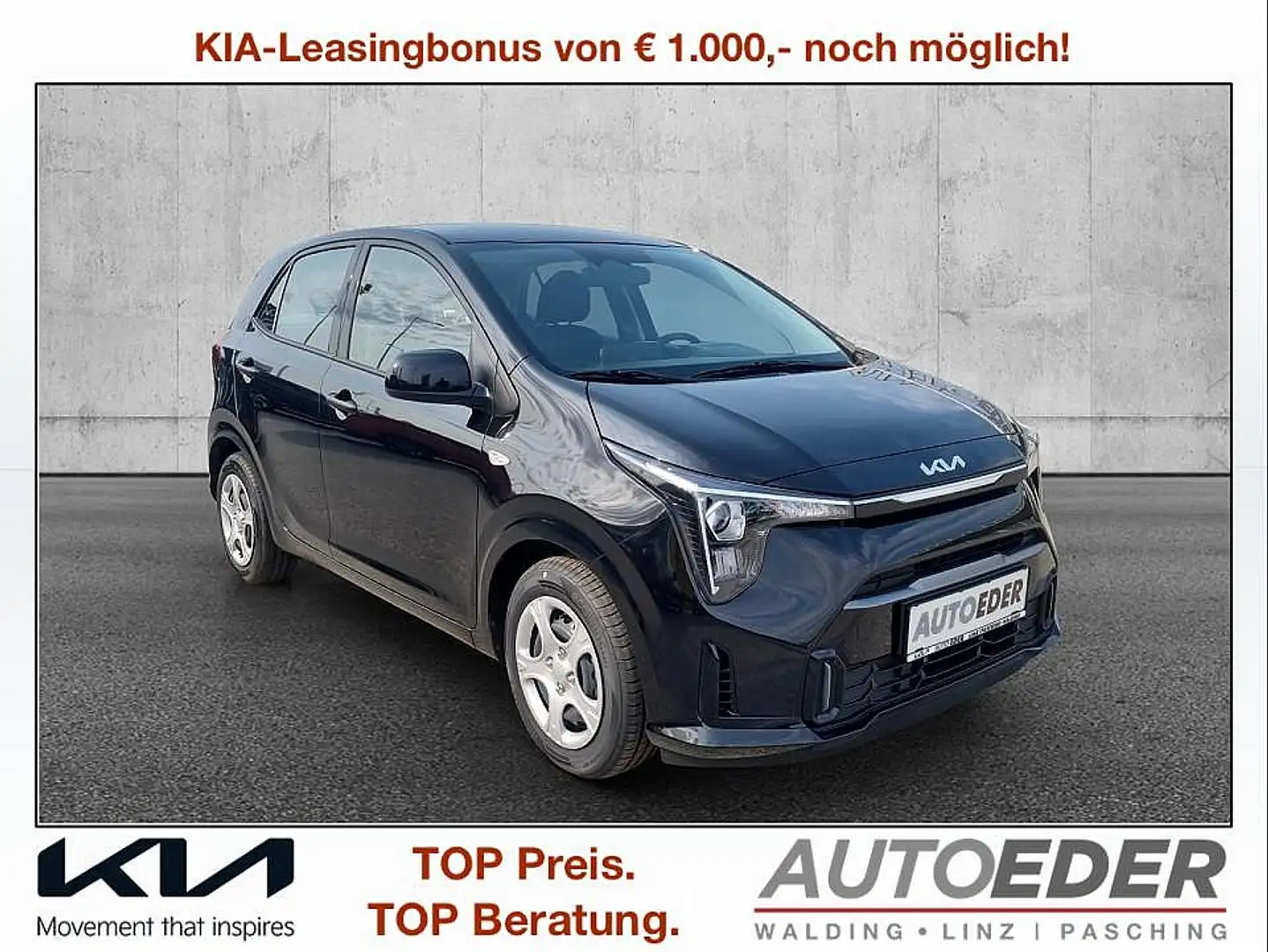 Kia Picanto PICANTO/TITAN/1.2/DPI/MT5/79 Schwarz - 1