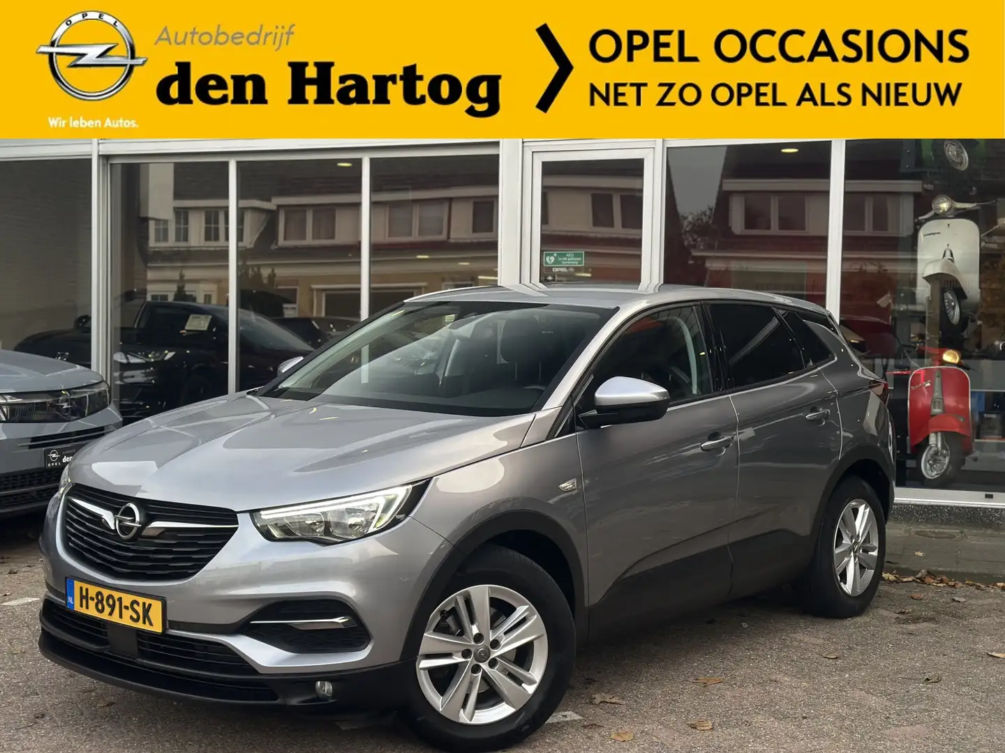 Opel Grandland X 1.2 Turbo Online Edition AGR Stoelen Apple Carplay Gris - 1