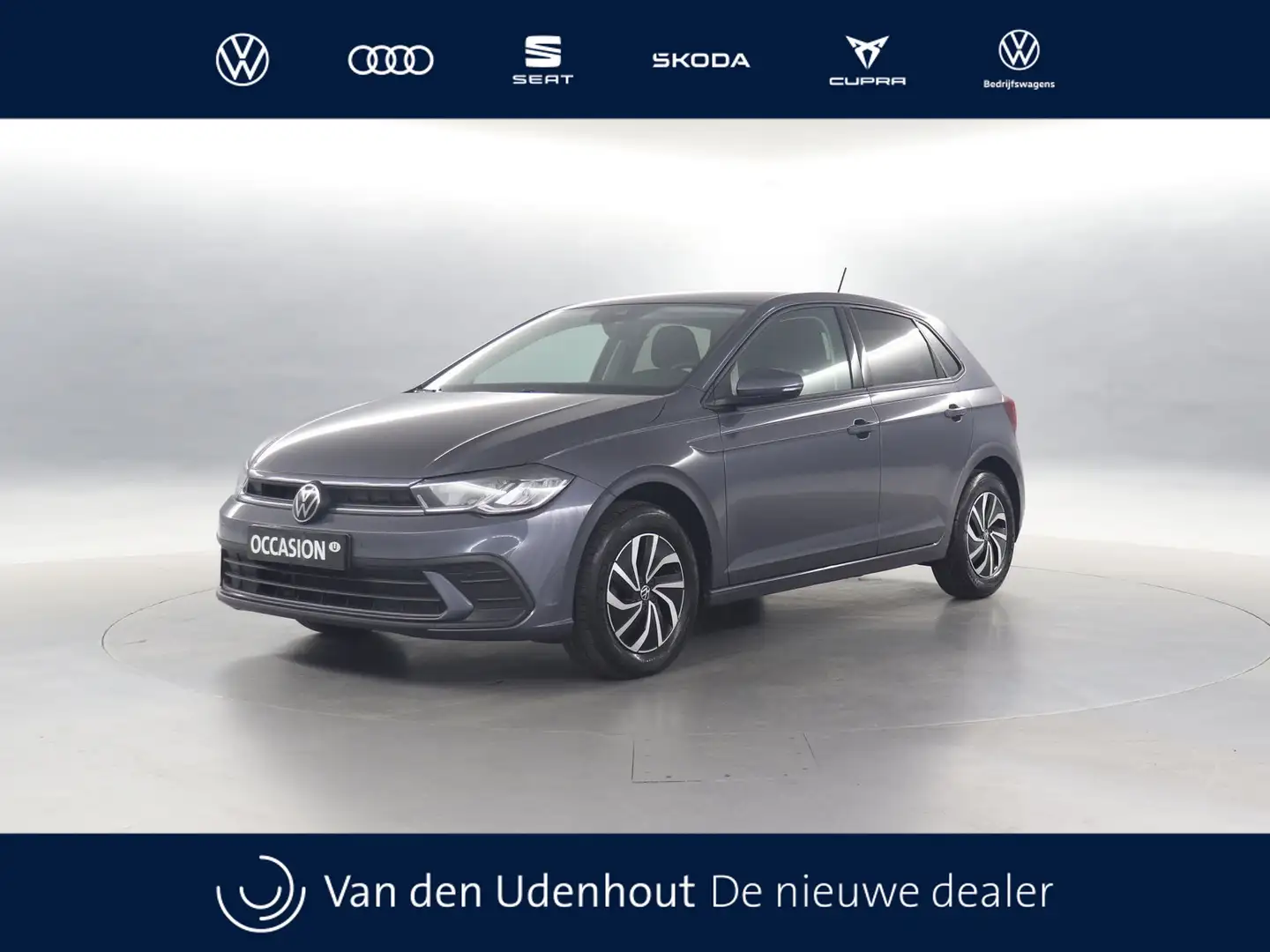 Volkswagen Polo 1.0 TSI 95pk Life Edition DSG / Navigatie / Stoelv Grijs - 1