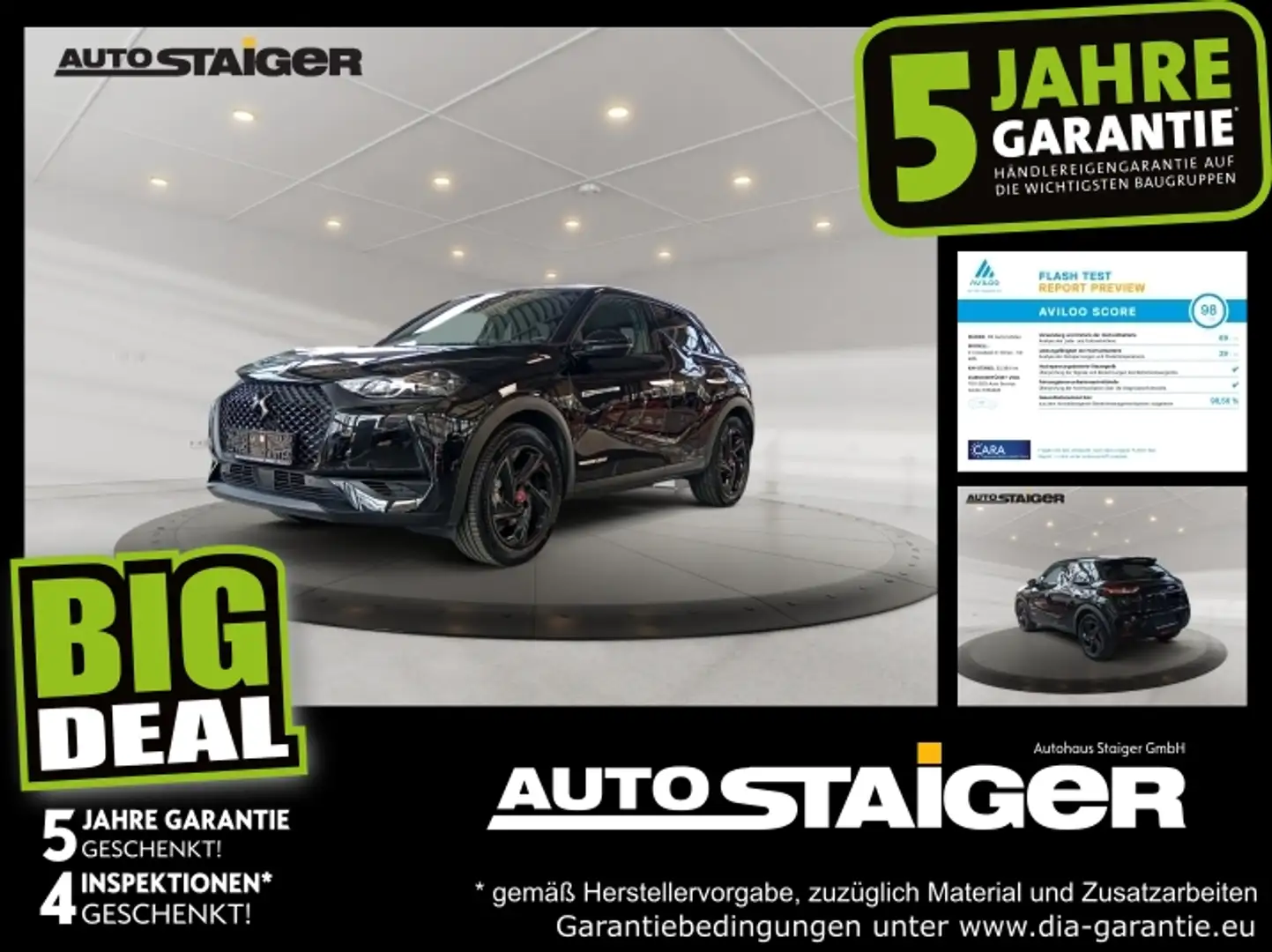 DS Automobiles DS 3 Crossback DS3 Crossback Performance Line + *Navi*Klima*LED* Schwarz - 1