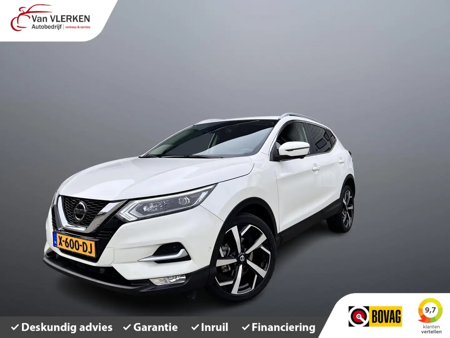 Nissan Qashqai 1.3 DIG-T Tekna Blanc - 1